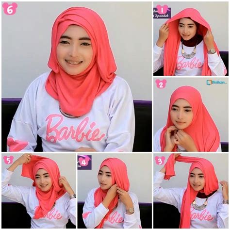 Cara Memakai Hijab Modern Dan Simple Terbaru 2015 Arr86