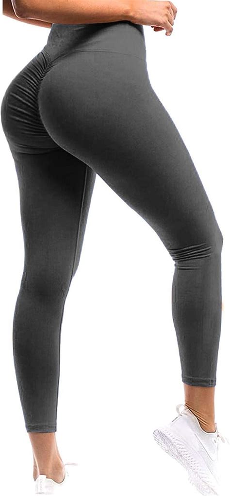 Buy Seasum Women Scrunch Butt Leggings High Waisted Ruched Yoga Pants