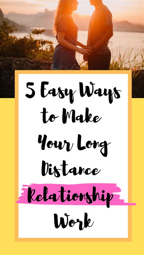 how to make your long distance relationship work the werk life