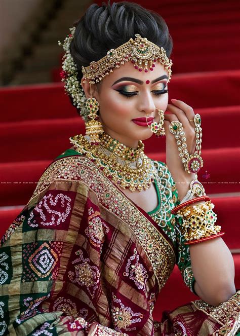 The Royal Rajasthani Bride Indian Bridal Hairstyles Indian Bride Makeup Indian Bridal Makeup