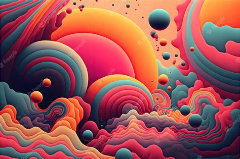 Premium Photo Abstract Psychedelic Background