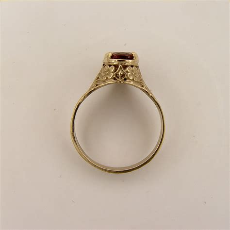Ov039bbr Antique Filigree Ring For A 140ct To 150ct