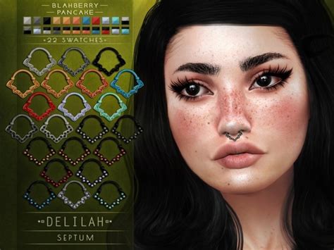 Sharp Septum By Blahberry Pancake For The Sims 4 Spring4sims Sims 4
