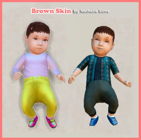 Sims 4 Ccs The Best Skins Of Baby Set 4 By Nathaliasims