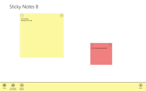 Sticky notes are designed to help you organize your tasks anywhere you may find yourself, school, office or home, so as to constantly stay on top of your work. Sticky Notes 8 pour Windows 10 (Windows) - Télécharger