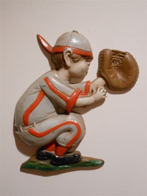 set of three sexton cast iron baseball figures 1970
