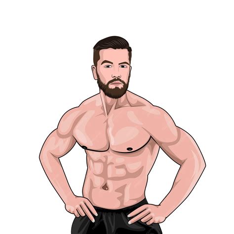 Desenho De Homem Musculoso