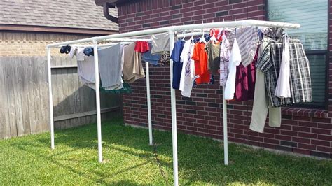 How To Build And Install Outdoor Cloth Dryer Clothesline With Provision