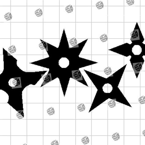 Throwing Star Dxf Etsy