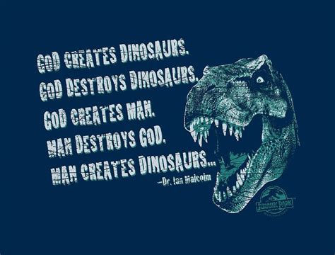 Jurassic Park God Creates Dinosaurs Digital Art By Brand A
