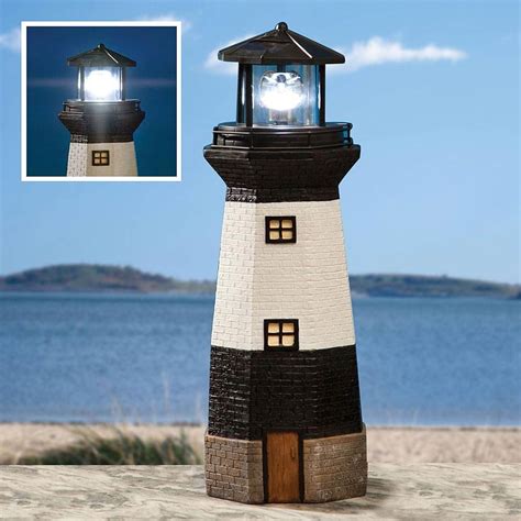 Buy Large Solar Lighthouse Garden Sculpture Hand Painted
