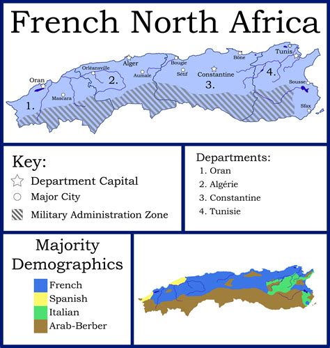 The North African Departments Of France 1939 Imaginarymaps