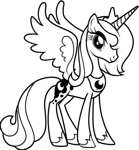 Download And Print Princess Luna My Little Pony Coloring