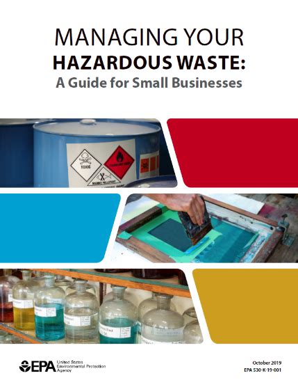 Managing Your Hazardous Waste A Guide For Small Businesses CCAR