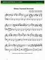 Himno Nacional Mexicano - Partitura fácil para piano