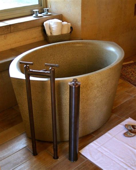 Another way to fit a tub into a small bathroom is to consider installing a corner bathtub. 16 Amusing Small Size Bathtubs Image Ideas : Warwickema ...