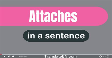 Use Attaches In A Sentence