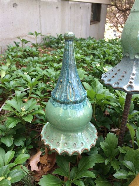Garden Finials Paula Barry Ceramics Garden Pottery Garden Art