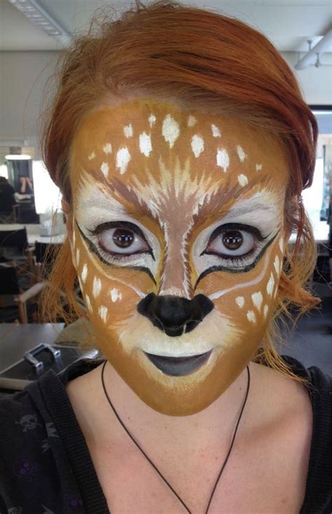 Deer Face Face Paint Makeup Animal Makeup Face Painting Halloween