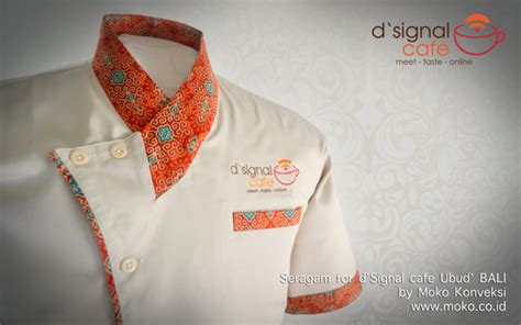Butuh seragam komunitas untuk event? Model Baju Batik Kombinasi Seragam Cafe Ubud Depan - MOKO.CO.ID