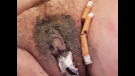 Ashtray And Trash Filled Pussy A Slideshow Of Stuffing My Cunt With Garbage And Cigarette