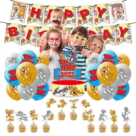 buy birthday decorations tom and jerry birthday balloons tom and jerry happy birthday banner tom
