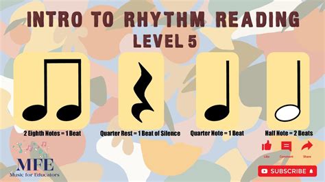 Intro To Rhythm Reading Level 5 Quarter Rests Eighth Notes