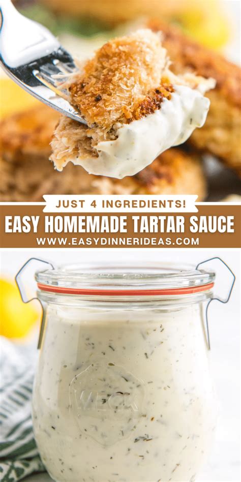 Homemade Tartar Sauce Easy Dinner Ideas