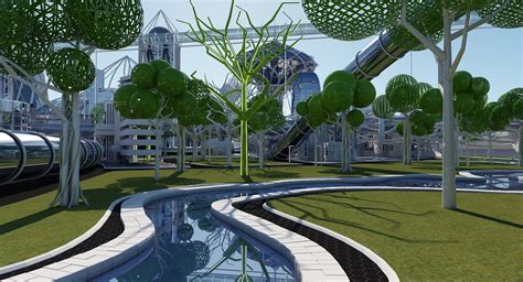 Futuristic City Hd 3d Model Turbosquid 1226286