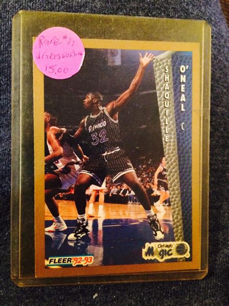 We did not find results for: SHAQUILLE O'NEAL 1992/93 FLEER DRAKES ROOKIE CARD #37 BK$18.