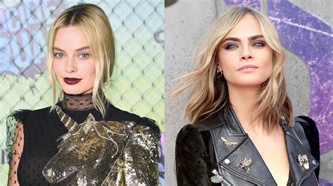 Suicide Squad Stars Margot Robbie And Cara Delevingne Cant Stop