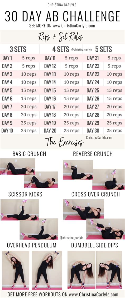 30 day ab challenge for women