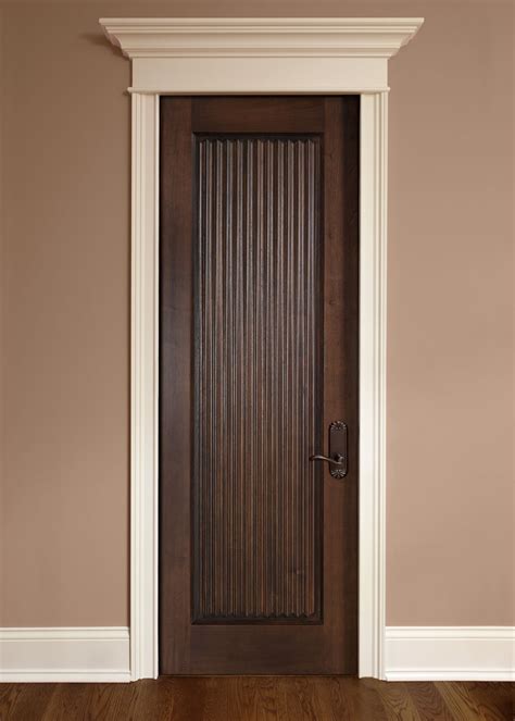 Bi folding wood doors exterior. Interior Door Custom - Single - Solid Wood with Dark ...