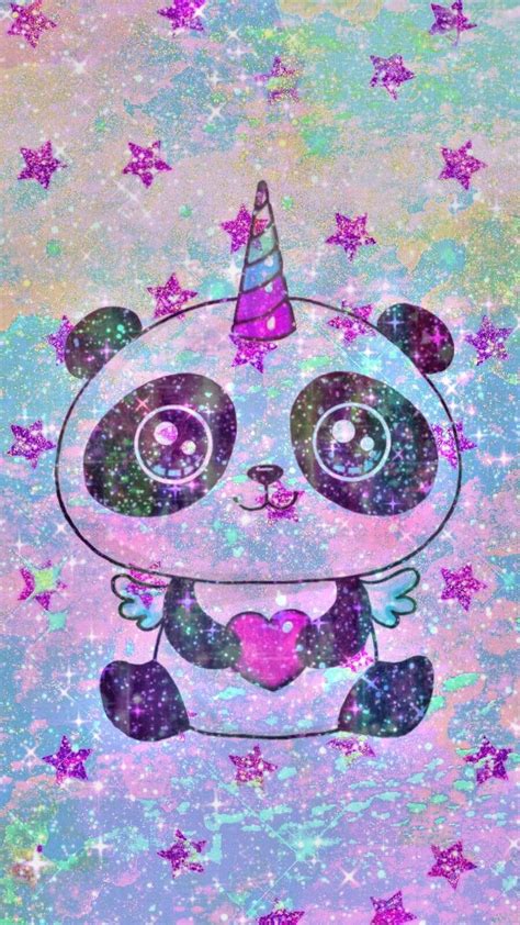 Purple Kawaii Pandicorn Made By Me Panda Kawaii Stars