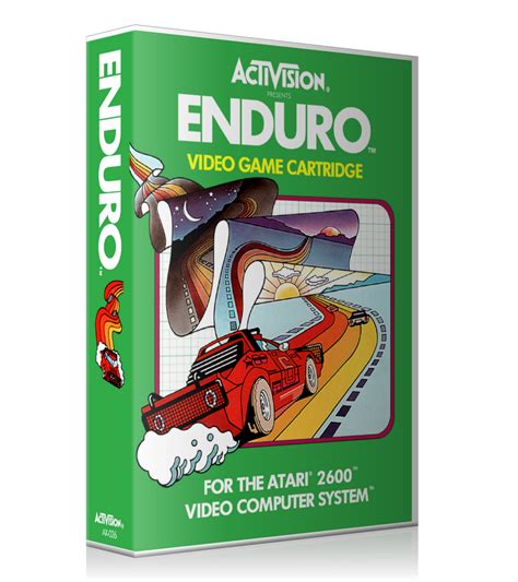 Enduro Atari 2600 Game Cover To Fit A Ugc Style Replacement Game Case