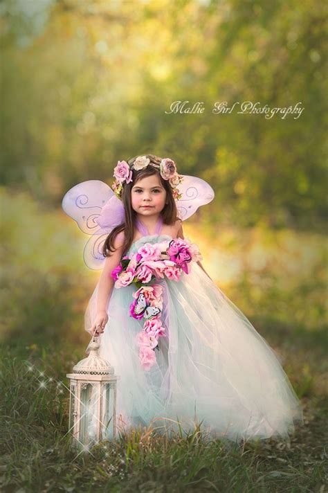 Three Year Old Little Girl Dressed As A Spring Fairy Little Girl