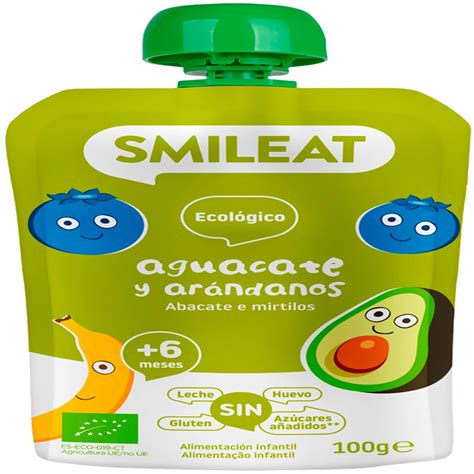 Polpa De Abacate And Mirtilos Embalagem 100 G · Smileat · Supermercado El