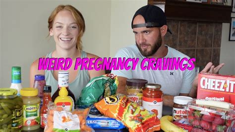 Trying Weird Pregnancy Cravings Youtube