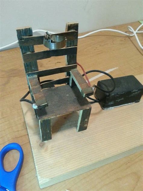 Real Working Electric Chair Made By Micheal In High School Outdoor