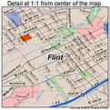 Flint Michigan Street Map 2629000