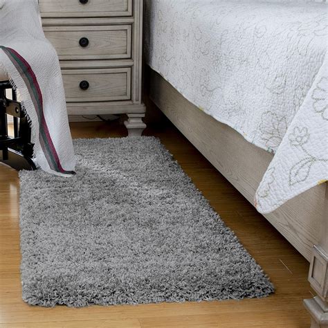 Non Slip Fluffy Shaggy Bedroom Rugs Runners Floor Bedside Carpet Mats