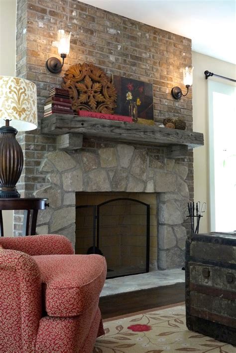 We decided to do this to our dated brick fireplace, and today i'll walk you through the entire the idea of taking a paint brush to the fireplace was definitely a bit scary, but i felt like i really had nothing to lose since i could always just paint it if. Stone & brick fireplace-Wauwatosa Wisconsin - Farmhouse ...