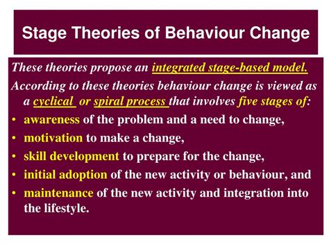 PPT - Behaviour Change Theories PowerPoint Presentation, free download ...