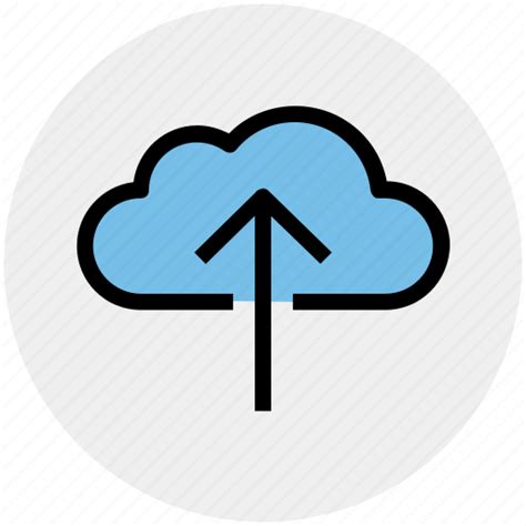 Cloud and upload sign, cloud computing, cloud network, cloud upload, cloud uploading icon