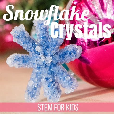 Stem For Kids Grow Crystal Snowflakes Growing Crystals Stem For