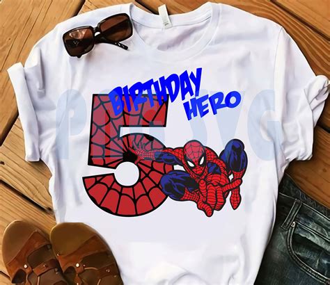 Spider Man 5th Birthday Hero Svg Dxf Png Eps Pdf INSTANT | Etsy