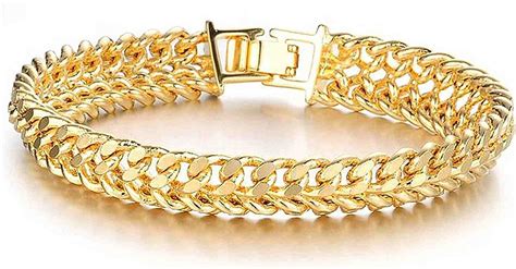 Anazoz Schmuck Herren Mode Armband Gold 18k Vergoldet Armreif Gold