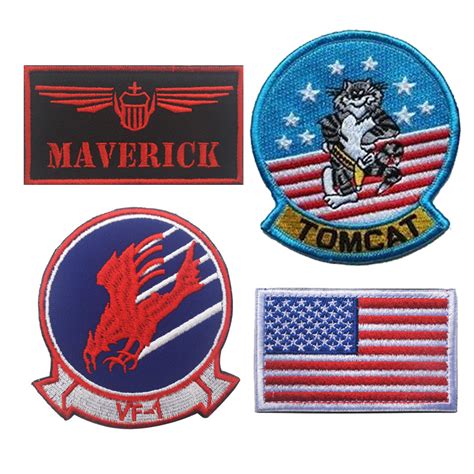 Top Gun Maverick Pete Mitchell Patches Goose Nick Bradshaw Tomcat Us