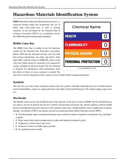 Hmis labels are similar in many respects to nfpa diamond rtk labels, and many workplaces use the same rating systems for both. On An Hmis Label White Indicates Labels Ideas 2019