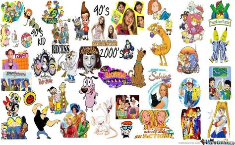 Collage Of 90s Tv Kids Cartoon Shows Cartoon Kids 90s Kids